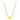 A gold-plated necklace with a heart-shaped pendant featuring the design '11:11' on it.