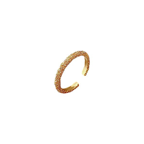 Gold Textured Adjustable Ring