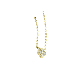 Gold Dainty Flower Necklace