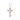 Gold Super Crystal Cross Necklace