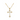 A gold Art Deco cross necklace with a chain link, featuring a cross with geometric detailing and small embedded stones.