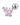 A silver stud earring with a butterfly design, featuring pink gemstones, attached to a ball for a piercing.