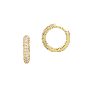 Gold Crystal Skyfall Hoops