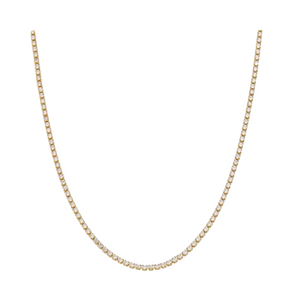 Gold Tennis Necklace