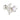 A sterling silver stud earring featuring a celestial design with a moon and crystals, with a white pearl-like embellishment at the center.