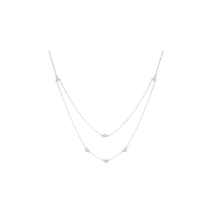 Silver Dainty Layered Necklace