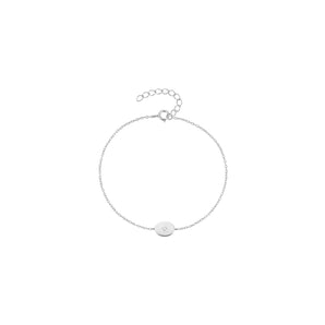 Silver Dainty Pendant Bracelet