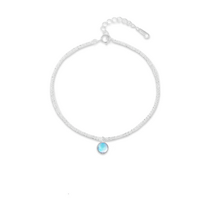 Silver Dainty Moonstone Gigi Bracelet