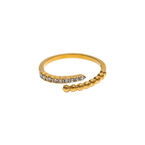 Gold Dual Adjustable Ring