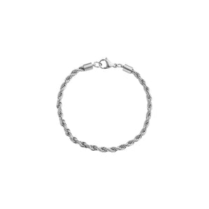 Silver Dainty Rope Chain Bracelet