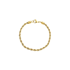 Gold Dainty Rope Chain Bracelet