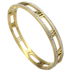 Gold Roman Bangle