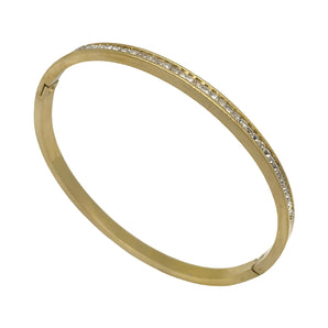 Gold Crystal Waterfall Bangle