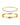 Two gold bracelets on a white background; the top bracelet is slim, adorned with a row of clear gemstones, and the bottom is wider, with evenly spaced gems.