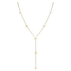 Gold Dangly Star Necklace