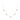 Gold necklace with five evenly spaced, diamond-encrusted heart pendants. The delicate design conveys elegance and romance against a white background.