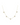 Gold necklace with five evenly spaced, diamond-encrusted heart pendants. The delicate design conveys elegance and romance against a white background.