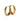 A set of gold plated hoop earrings, featuring a simple yet chic circular shape.