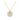 A gold-plated necklace with four heart pendants and a flower-shaped clasp adorned with sparkly crystals.