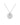 A silver-plated necklace with four heart-shaped pendants connected by a chain, featuring a flower-shaped pendant with a heart pattern and sparkly crystals.
