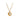 A gold marble heart-shaped pendant necklace with a chain.