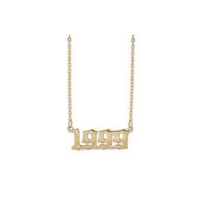 Gold 1980-2015 Year Necklaces