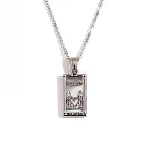 The Lovers Silver Necklace