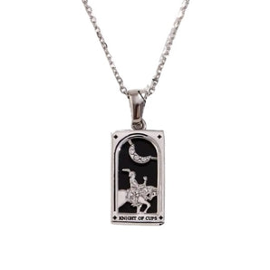 The Knight Of The Cups Silver Necklace
