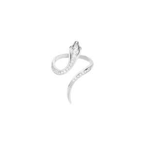 Anello serpente in argento