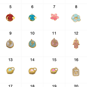 50 ATTACHABLE Gold Charms