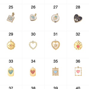 50 ATTACHABLE Gold Charms