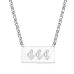 VARIOUS Silver Classic Angel Number Necklaces