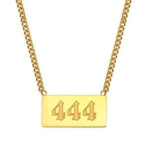 VARIOUS Gold Classic Angel Number Necklaces