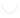 Delicate silver necklace with alternating round and diamond-shaped gemstones, conveying elegance and sophistication on a white background.