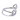 Silver Double Heart Adjustable Ring