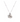 Necklace with shell and starfish pendant on a white background