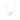 Silver necklace with interlocking rings on a white background