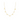 Gold necklace with letter pendants on a white background