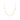 Gold necklace with letter pendants on a white background
