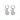 Pair of silver hoop earrings with pearl charms on a white background