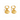Gold hoop earrings with shell and pearl charms on a white background