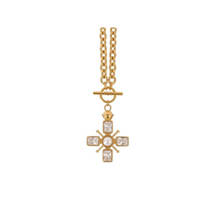 Gold Statement Cross Necklace
