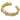A gold-colored adjustable ring with a modern 'X' design and crystal embellishments