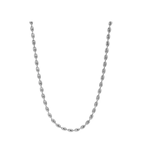 Silver Dainty Bead Necklace