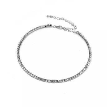 Silver Choker Necklace Necklace waterproof tarnish-free jewellery - Binky Belle