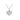 Silver Crystal Heart Pendant Necklace Necklace waterproof tarnish-free jewellery - Binky Belle