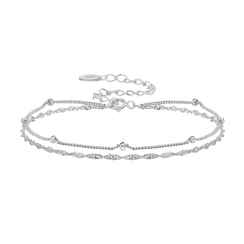 Silver Dainty Aurora Glow Bracelet Bracelet waterproof tarnish-free jewellery - Binky Belle