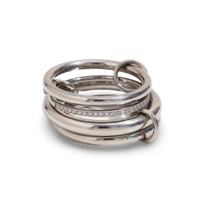 Silver Infinity Stack Ring Rings waterproof tarnish-free jewellery - Binky Belle