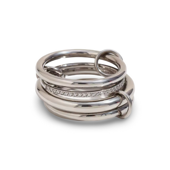 Silver Infinity Stack Ring Rings waterproof tarnish-free jewellery - Binky Belle