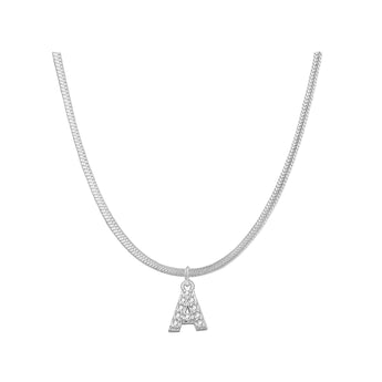 Silver Personalised Initial Necklace Necklace waterproof tarnish-free jewellery - Binky Belle